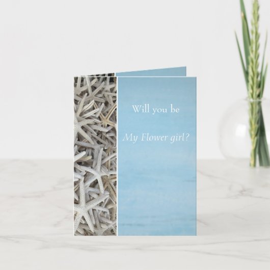 Carte De Remerciements Ambiance balnéaire coquillage conception de mariag (Devant)