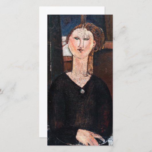 Carte De Remerciements Amedeo Modigliani - Antonia (Devant / Derrière)
