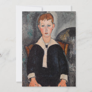 Carte De Remerciements Amedeo Modigliani - Garçon en costume de marin