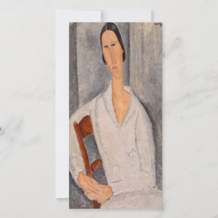 Carte De Remerciements Amedeo Modigliani - Madame Hanka Zborowska Leaning