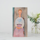 Carte De Remerciements Amedeo Modigliani - Une fille avec une blouse Polk (Debout devant)