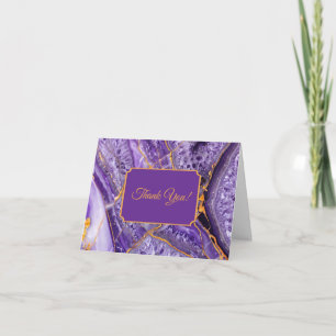 Carte De Remerciements Améthyste pourpre