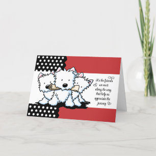 Carte De Remerciements Amis de Westie