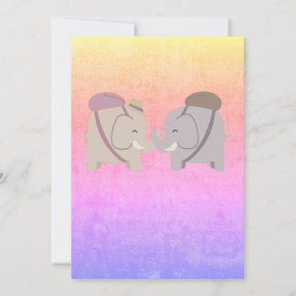 Carte De Remerciements amis éléphants