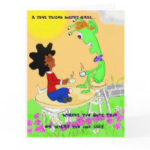 Carte de remerciements (amitié)