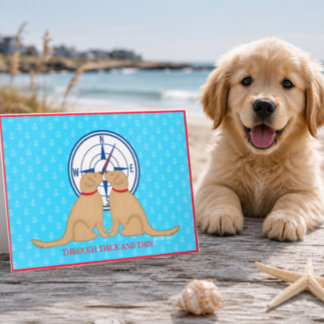 Carte De Remerciements Amitié envers et contre tout Chien
