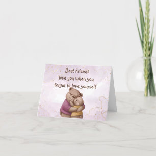 Carte De Remerciements Amitié Teddy Ours Aimez-vous Inspiration