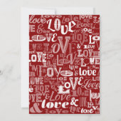 Carte De Remerciements Amour 5 (Dos)