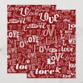 Carte De Remerciements Amour 5 (Devant / Derrière)