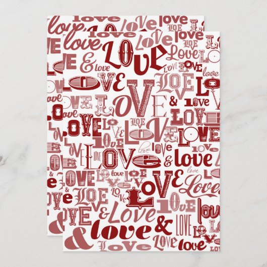 Carte De Remerciements Amour 6 (Devant / Derrière)