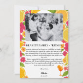 Carte De Remerciements Amour à First Spritz Citrus Orange Fête des mariée (Dos)