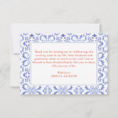 Carte De Remerciements Amour au premier spritz fête prénuptiale orange (Dos)