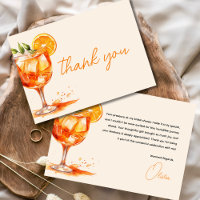 Amour au premier Spritz Orange Fête de Mariage