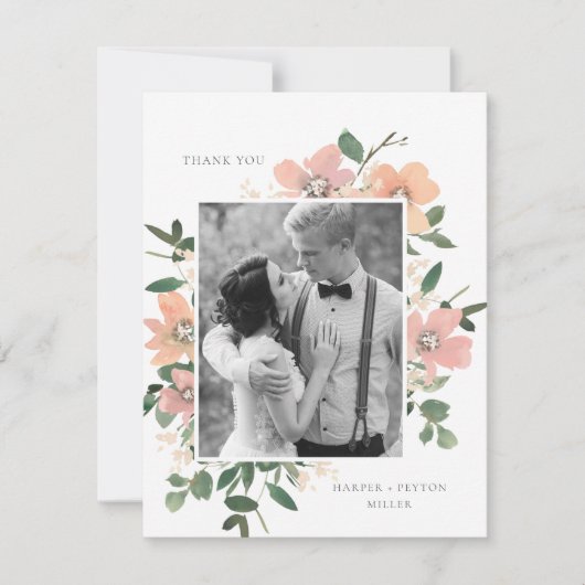 Carte De Remerciements Amour du jardin (Devant)