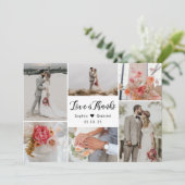 Carte De Remerciements Amour et Remerciements 6 Collage photo de remercie (Debout devant)