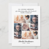 Carte De Remerciements Amour et remerciements modernes - Funérailles/Deui (Devant)