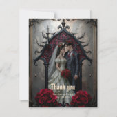 Carte De Remerciements Amour Éternel Gothique (Devant)