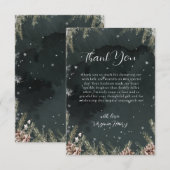 Carte De Remerciements Amour glacé (Devant / Derrière)