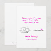 Carte De Remerciements Amour, livraison spéciale (Devant / Derrière)