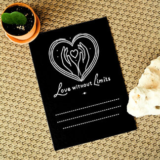 Carte De Remerciements Amour Sans Limites AvecWirte Vos Propres Mots Ci-D