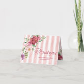 Carte De Remerciements Amour shack fiance arc rose douche nuptiale (Devant)