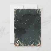 Carte De Remerciements Amour sous la neige (Dos)