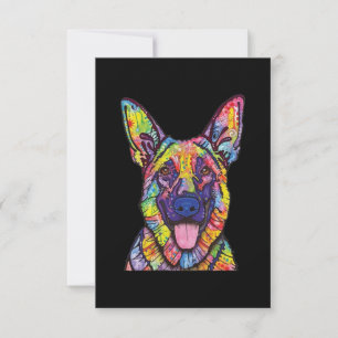 Carte De Remerciements Amoureux de les chiens bergers allemands