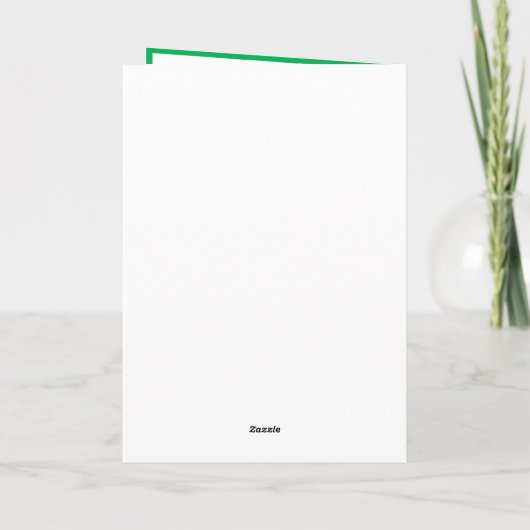 Carte De Remerciements Amusant Clover Vert St Patrick's Day Joyeux annive (Dos)