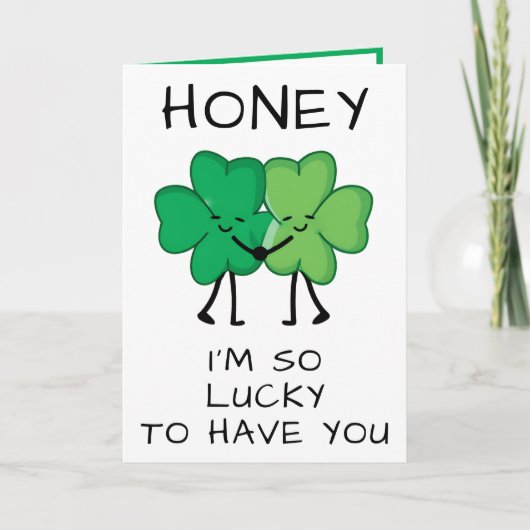 Carte De Remerciements Amusant Clover Vert St Patrick's Day Joyeux annive (Devant)