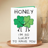 Carte De Remerciements Amusant Clover Vert St Patrick's Day Joyeux annive