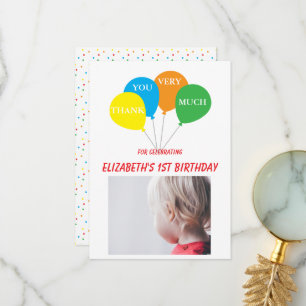 Carte De Remerciements Amusant d'être un pour le 1er anniversaire