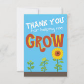 Carte de remerciements amusant pour enseignant, ap (Devant)