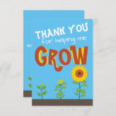 Carte de remerciements amusant pour enseignant, ap (Devant / Derrière)