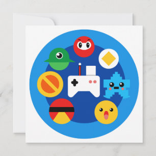 Carte De Remerciements Amusant Retro Arcade