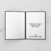 Carte De Remerciements Amusante vache Moo Mood Mère Joyeux anniversaire (Intérieur)