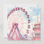 Carte De Remerciements Amusement Park Anniversaire (Dos)