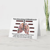 Carte De Remerciements An Average of 20,000 Breaths Per Day (Devant)