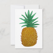 Carte De Remerciements Ananas (Dos)