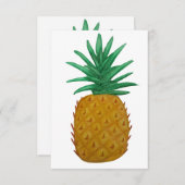 Carte De Remerciements Ananas (Devant / Derrière)