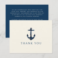 Ancre nautique Mariage bleu marine moderne