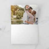 Carte De Remerciements Ancre nautique simple photo blanc (Intérieur)