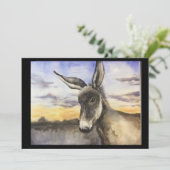 Carte De Remerciements âne (Debout devant)