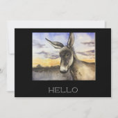 Carte De Remerciements Âne (Devant)