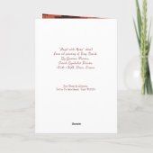 Carte De Remerciements Angel avec harpe, instructions & Esprit Good Morni (Dos)