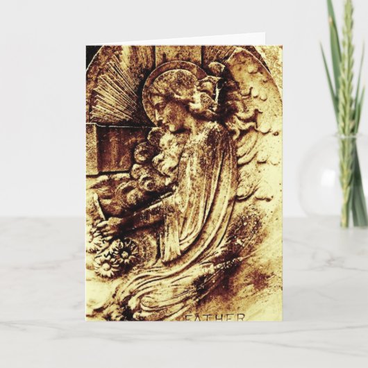 Carte De Remerciements Angel Engraving All Occasion Grey Card (Devant)