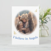 Carte De Remerciements Anges (Debout devant)