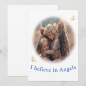 Carte De Remerciements Anges (Devant / Derrière)