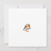 Carte De Remerciements Anglais Robin Bird (Dos)