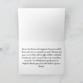 Carte De Remerciements Animal Chien et chat secourt (Intérieur)