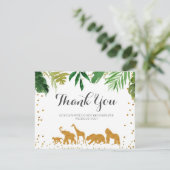 Carte de remerciements animal Safari. (Debout devant)